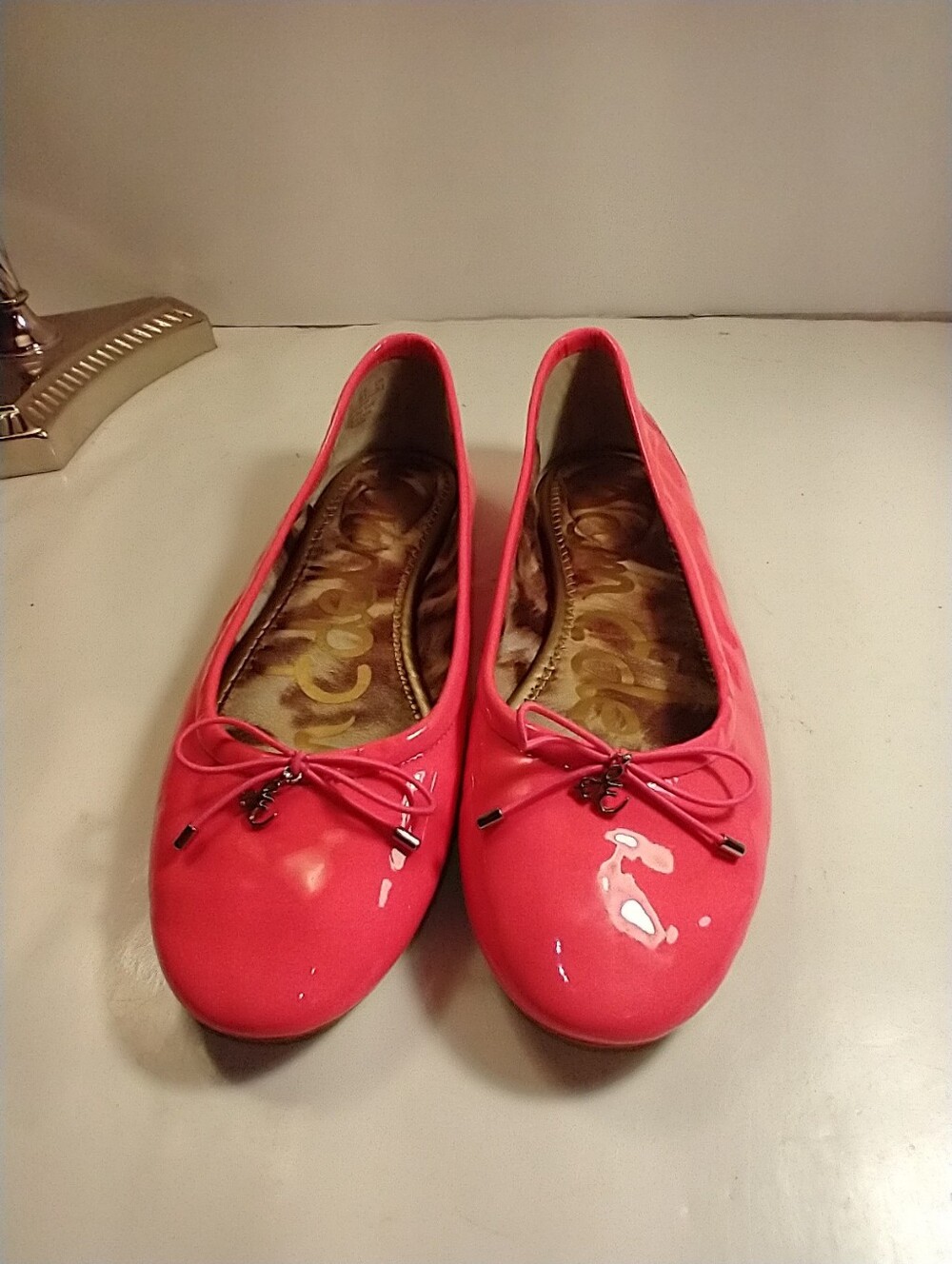 Sam Edelman Felicia Pink Patent Leather Ballet Flats Shoes Women's sz 7.5M. - Picture 3 of 12